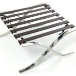 BARNA OT frame, stainless steel, black straps