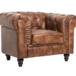 CHESTER armchair, old leather imitation leather