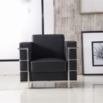 Sillón DUVAL, similpiel negra