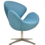 SW 30 armchair, turquoise imitation leather upholstery
