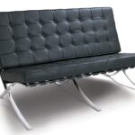 BARNA NEW sofa, 3-seater, black bonded leather