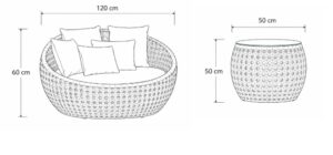 ficha técnica conjunto de ratán mediterraneo