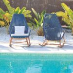 Relax Blue Rocking Chair