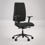 Silla de oficina ergonómica Thank you , con respaldo alto y base giratoria