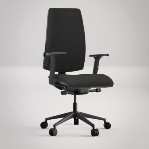 Silla de oficina ergonómica Thank you , con respaldo alto y base giratoria
