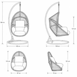 Ficha técnica silla colgante